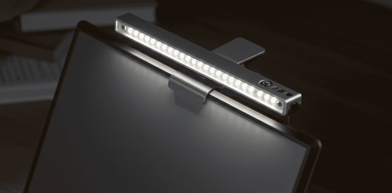 Clip-on Laptop Light Bar for Late-Night Hustlers